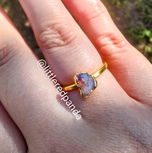 Australian rock opal adjustable ring - Picture 1 of 6